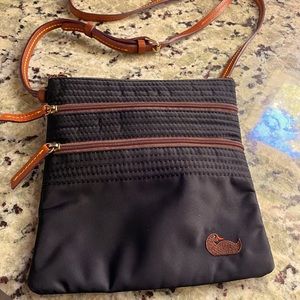 Dooney and Bourke Nylon North South Triple Zip Crossbody
